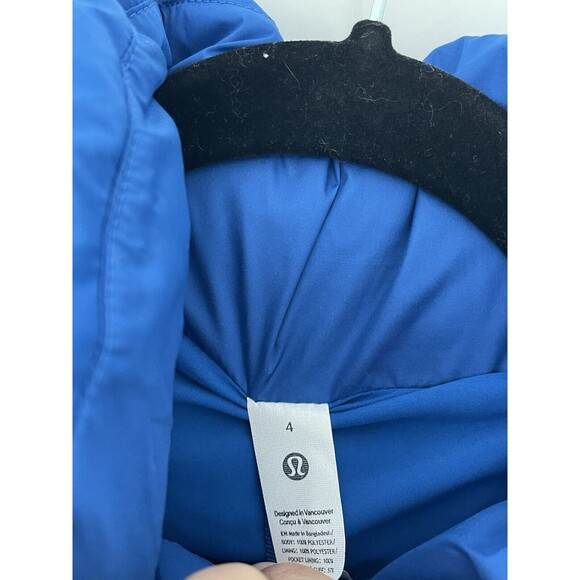 NWT $298 Lululemon Women Wunder Puff 600-Down-Fill Jacket Size Color Blue Size 4 - Picture 8 of 13